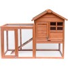 Acekool Wooden Rabbit Hutch - Outdoor Chicken Coop with Removable Tray - 4 of 4