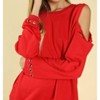 Women's Distressed Grommet Top - Honey Punch - 4 of 4