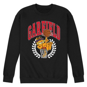 Men's - Garfield - Varsity Basketball Hoop Graphic Fleece Sweatshirt - 1 of 4