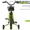 Whisen Kids’ Outdoor Bike with Detachable Training Wheels, Adjustable Saddle & Handlebar, Rear Coaster Brake & Front V Brake - 3 of 4