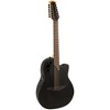 Ovation 2058TX-5-G Pro Series Elite TX Deep Contour 12-String Acoustic-Electric Guitar Textured Black - 3 of 4