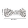 Unique Bargains Grace Crystal Bow Hair Barrettes 1 Pc - 4 of 4