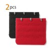 Allegra K Women's 3 Hook 3 Row Stretchy Bra Strap Extenders Hooks Bra Band - 2 of 4
