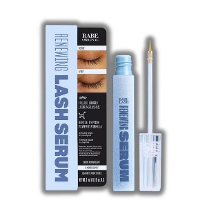 Babe Original Renewing Lash Serum ( 2 month / 3 mL) | Peptide-Infused Eyelash Serum for Fuller, Longer-Looking Natural Lashes (0.1 oz) - 1 of 2