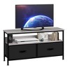 TV Stand Dresser with 2 Drawers, Media Console with Open Shelf for 50 Inch TV, Bedroom Entertainment Center with PU Finish - 2 of 4