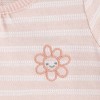 Huggies Baby Girls' Flower Short Sleeve Bodysuit & Pants Set - Pink - 3 of 4