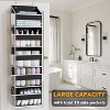 SpaceAid Over the Door Organizer – 5 Pocket Hanging Storage with Mesh Sides and Clear Windows-2 Pack - 3 of 4