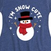Girls' - Instant Message - I'm Snow Cute Christmas Fit & Flair Cap Sleeve Graphic Dress - 2 of 4
