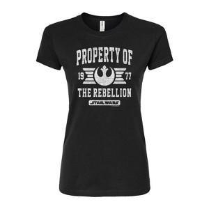 Women's - Star Wars - Property Of Rebellion Fitted Graphic T-Shirt - 1 of 3