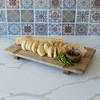Set of 3 Footed Serving Boards Natural Mango Wood by Foreside Home & Garden - 3 of 4