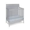 Belatt 4-in-1 Convertible Crib and Toddler Bed, Solid Wood, Adjustable Mattress Height, Gray - 2 of 4