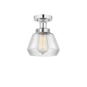 Fulton - 1 Light Semi-Flush Mount In Industrial Style-8.25 Inches Tall and 6.5 Inches Wide - 1 of 1