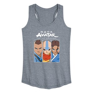 Women's - Avatar: The Last Airbender - Sokka Aang Katara Graphic Racerback Tank - 1 of 4