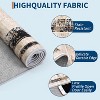 9x12 Washable Area Rug – Modern Minimalist Distressed Non-Slip Low Pile Stain-Resistant Floor Carpet for Living Room, Dining, Playroom, Brown - 3 of 4