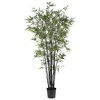 Nearly Natural 6.5-ft Black Bamboo Artificial Tree - 2 of 3