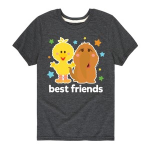 Boys' - Sesame Street - Best Friends Big Bird Snuffy Short Sleeve Graphic T-Shirt - 1 of 4