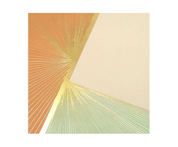 Green Inspired&#153; Lined Journal Hardcover Geo Burst - Peach & Mint