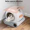 Self-Cleaning Cat Litter Box, Smart Automatic Cat Litter Box, Automatic Scooping and Odor Removal, 2.4G WiFi App Control - 4 of 4