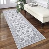 Boho Rustic Area Rugs for Living Room Washable Rug Floral Bedroom Decor Rug - 3 of 4