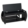 NicBex Storage Bench Modern Wooden Shoe Bench with Open Shelves, Curved Side Panels and Cushion for Mudroom, Entryway - 4 of 4