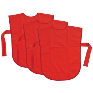 Creativity Street® Vinyl Primary Art Smock, Ages 3+, Red, 22" x 16", Pack of 3 - 1 of 3