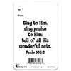 Dicksons BKMPK-517 Sing to Him Sing Praise to Him Music Note Sky Blue and Royal Blue 2.5 x 4 Paper Encouraging Durable Laminated Bookcard Bookmark, - 2 of 2