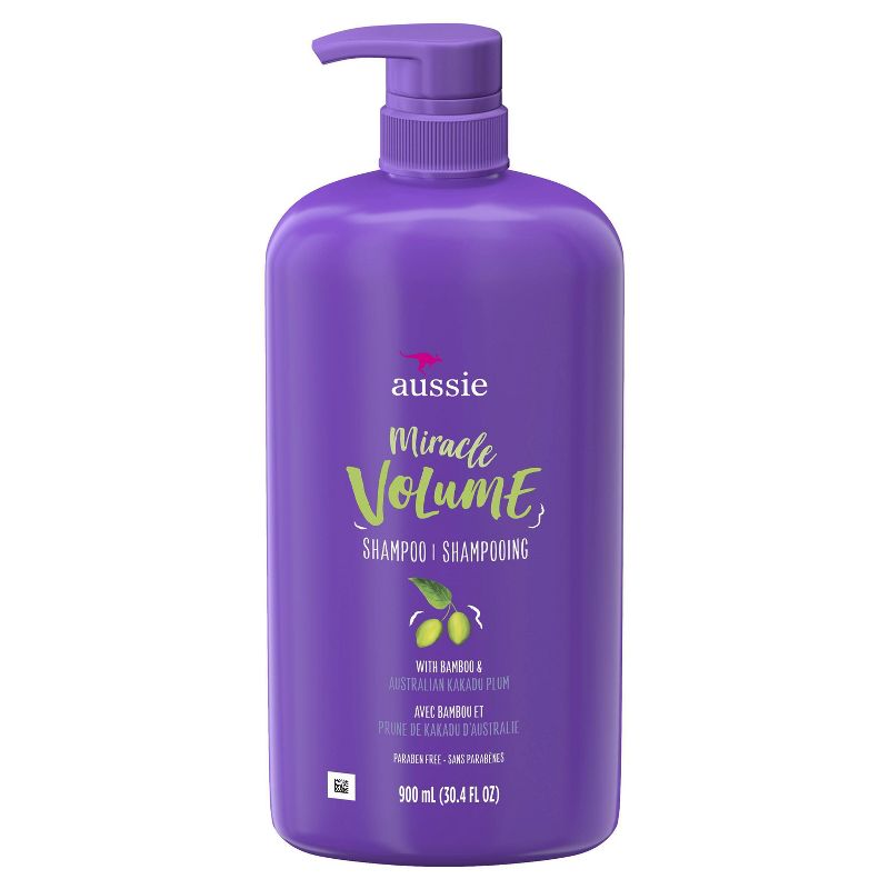 Aussie Paraben-Free Miracle Volume Shampoo with Plum &#38; Bamboo For Fine Hair - 30.4 fl oz, 3 of 7