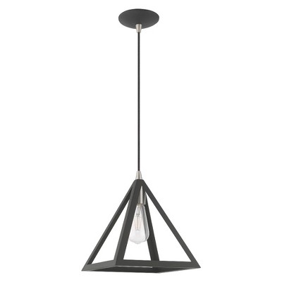 Scandinavian Gray Geometric Metal LED Mini Pendant