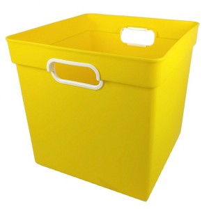 Romanoff Cube Bin, Yellow (Pack of 2) - 1 of 1