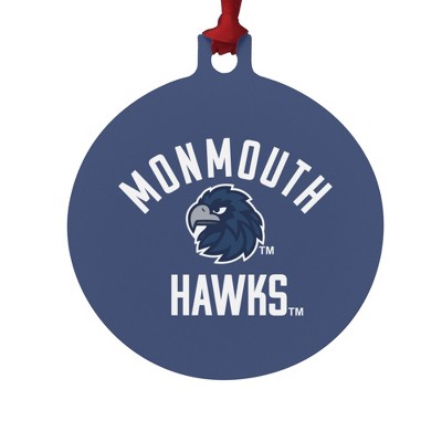 Monmouth University Official Hawks Aluminum Holiday Christmas Tree Ornament