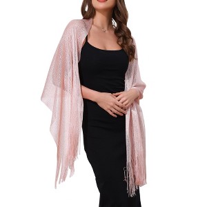 INSPIRE CHIC Women's 100% Polyester Fashion Pashmina Shawls 190 x 45 cm 1 Pc - 1 of 4