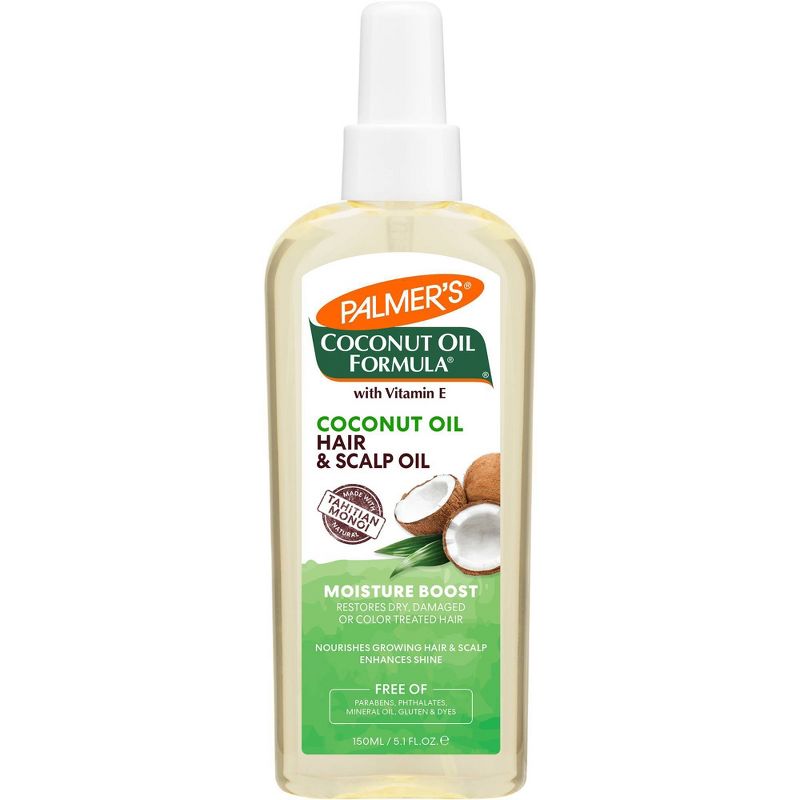 Palmer&#39;s Coconut Oil Formula Moisture Boost Hair + Spray Oil - 5.1 fl oz, 1 of 10