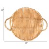 Wickerwise Woven Willow Tray Charger Farmhouse Decorative Centerpiece - 3 of 4