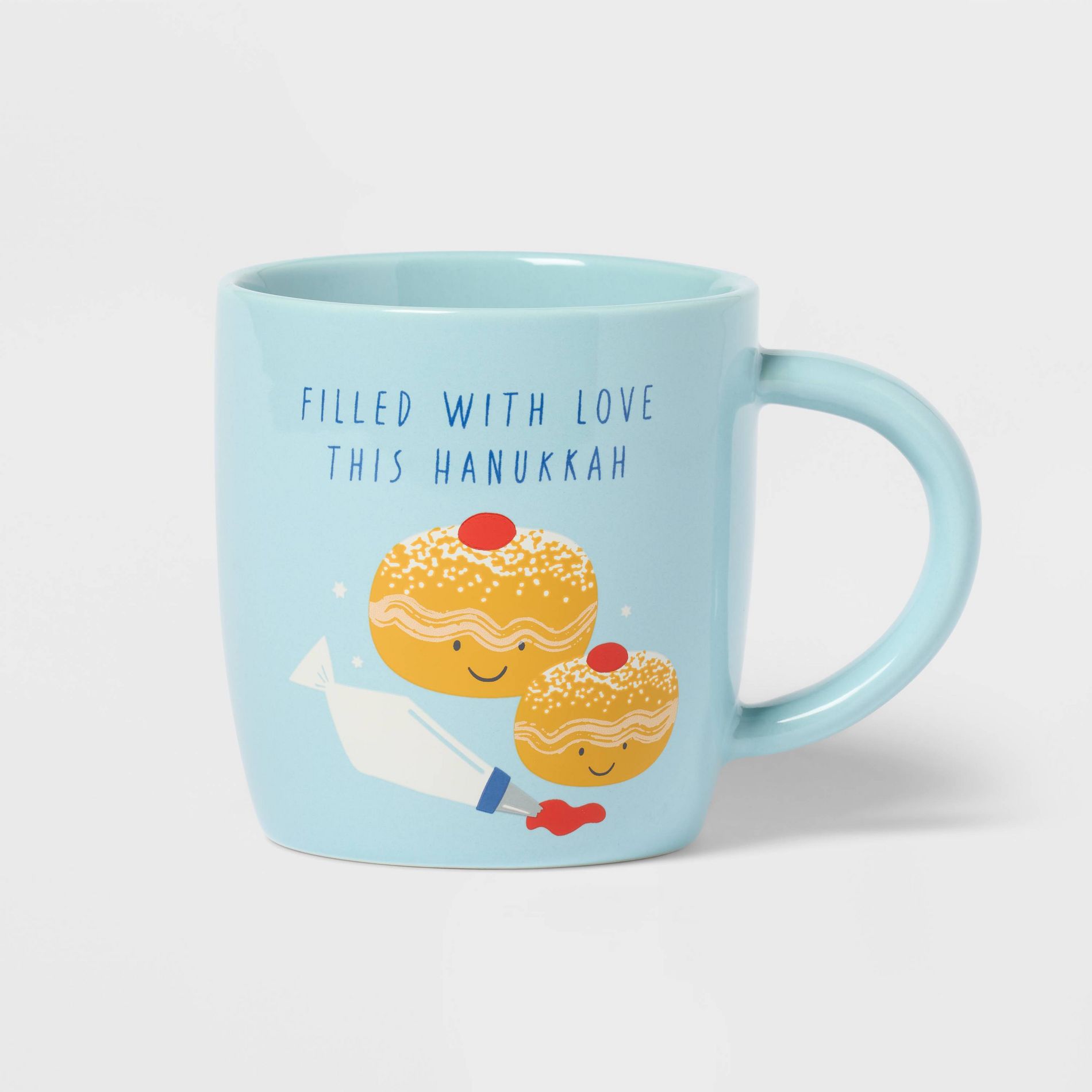 16 fl oz 'Filled with Love This Hanukkah' Stoneware Mug - Spritz™
