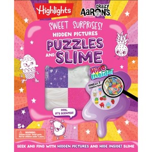 Sweet Surprises Puzzles & Slime - (Hide Inside! Slime and Hidden Pictures Puzzles) (Hardcover) - 1 of 1