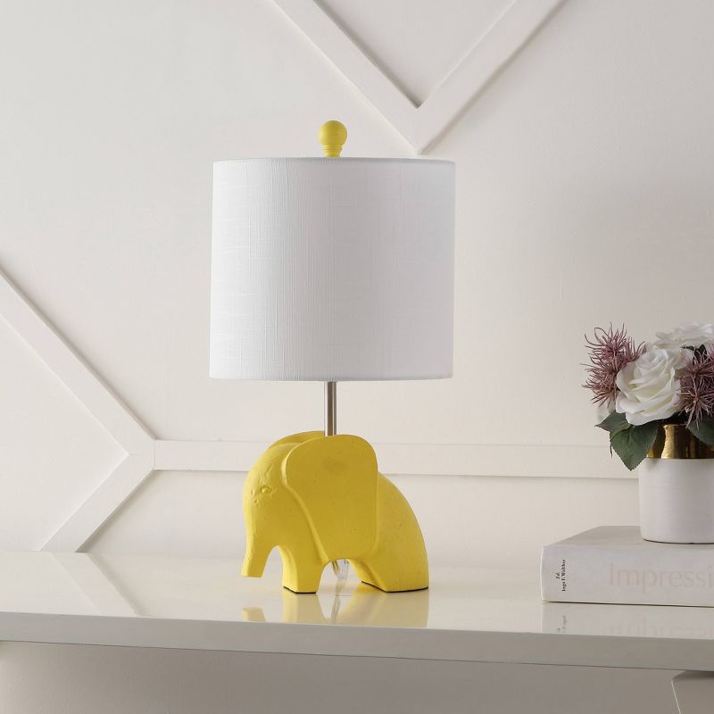 17.5" Koda Eclectic Southwestern Resin/Iron Elephant Kids' Table Lamp (Includes LED Light Bulb) - JONATHAN Y, 4 of 9