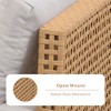 Decksplore Modern Patio Furniture with Weather-Resistant PE Rattan & Tempered Glass Table - 4 of 4