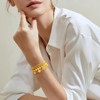 BRINJOY 4PCS Solar Plexus Chakra Bracelet Set - Citrine Crystal Energy Healing Stackable Bracelets for Confidence & Creativity, Yellow - 2 of 4
