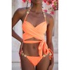 'Orange' Ria Wrap Bikini Top Orange Medium - 4 of 4