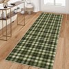 Machine Washable Indoor Modern Geometric Area Rugs Soft Low Pile Mat with Small Checkered Print - 3 of 4