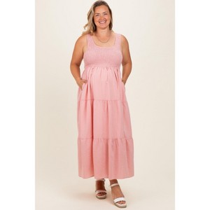 pink blush plus size dresses Pink Floral Chiffon Puff Sleeve Plus Midi Dress