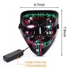 Whizmax[2PACK]Halloween Led Scary Mask -Purge Mask with 3 Lighting Modes for Cosplay Costume - 2 of 4