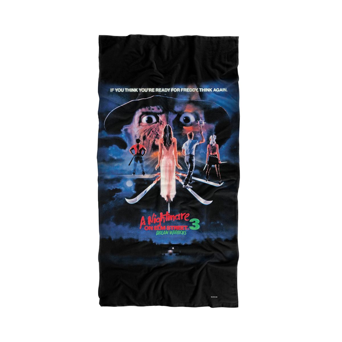 Nightmare On Elm Street Elm Street 3 Poster 30” x 60” Beach Towel