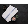 12-Pack Blue Dish Towels, 100% Ring Spun Cotton Highly Absorbent & Reusable Cleaning Bar and Kitchen Towels - 3 of 4