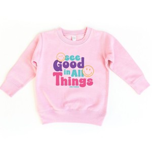 The Juniper Shop SmileyWorld See Good In All Things Toddler Sweatshirt - 1 of 4