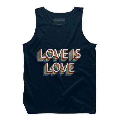 Adult Design By Humans Retro Love Is Love Pride By DudleyjazTank Top