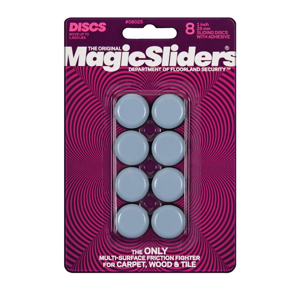 Magic Sliders 8ct 1" Round Adhesives