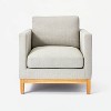 Woodland Hills Wood Base Chair Light Gray - Threshold™ designed with Studio McGee - 3 of 4