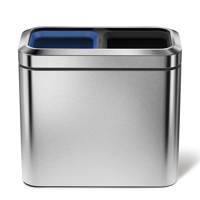 simplehuman 20L Slim Open Commercial Trash Can Dual Compartment, 4 of 5