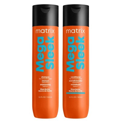 Matrix Mega Sleek Shampoo (10 oz) & Mega Sleek Conditioner (10 oz) | Megasleek Smooth Hair Advanced Smoothing Technology -  DUO SET Kit